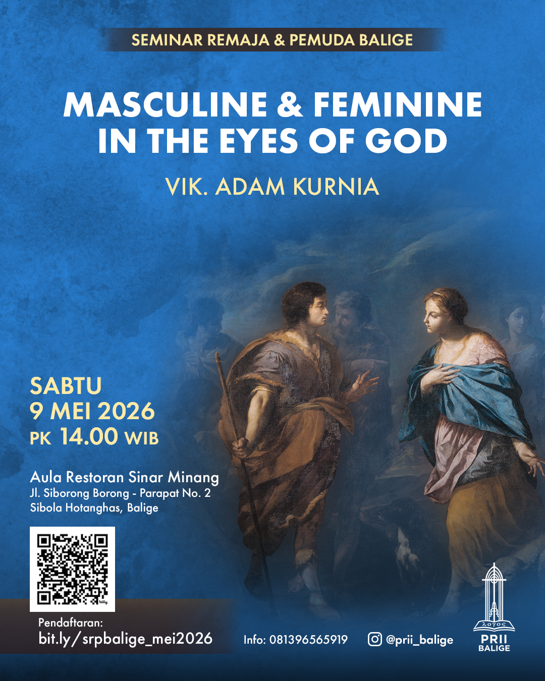 PRII Balige - Seminar Remaja & Pemuda (Masculine & Feminine In The Eyes of God)